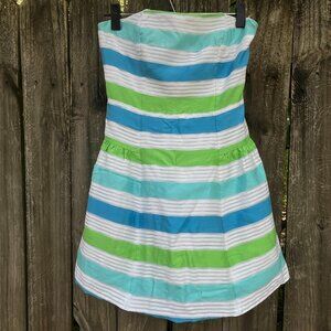 Lilly Pulitzer Jordan Strapless Mini Striped Dress A-Line - 4